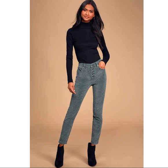 Sun Chaser Cord Skinny Pants Button 